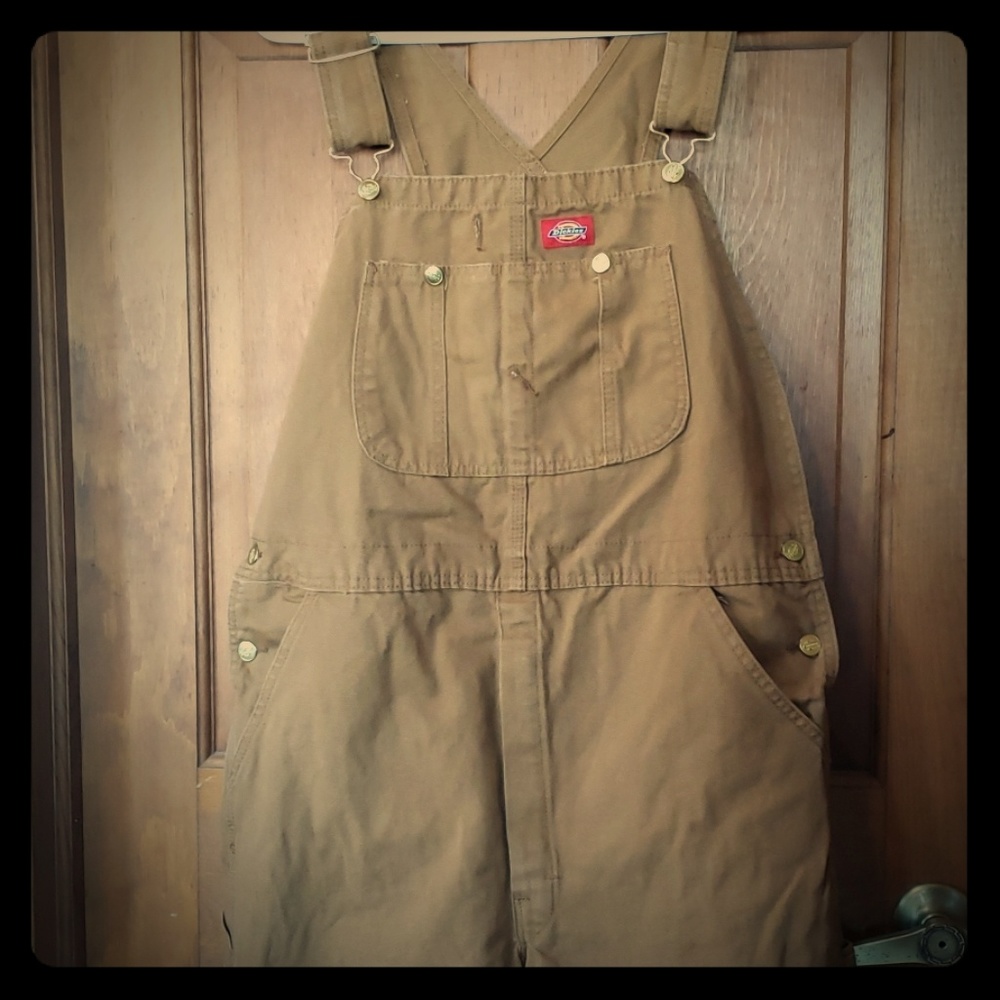 Dickie's Brown Overall Bibs Mens